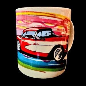 Shanty Mug 1950s Chevy Belair Collectible C Cole‎ abstract coffee mug